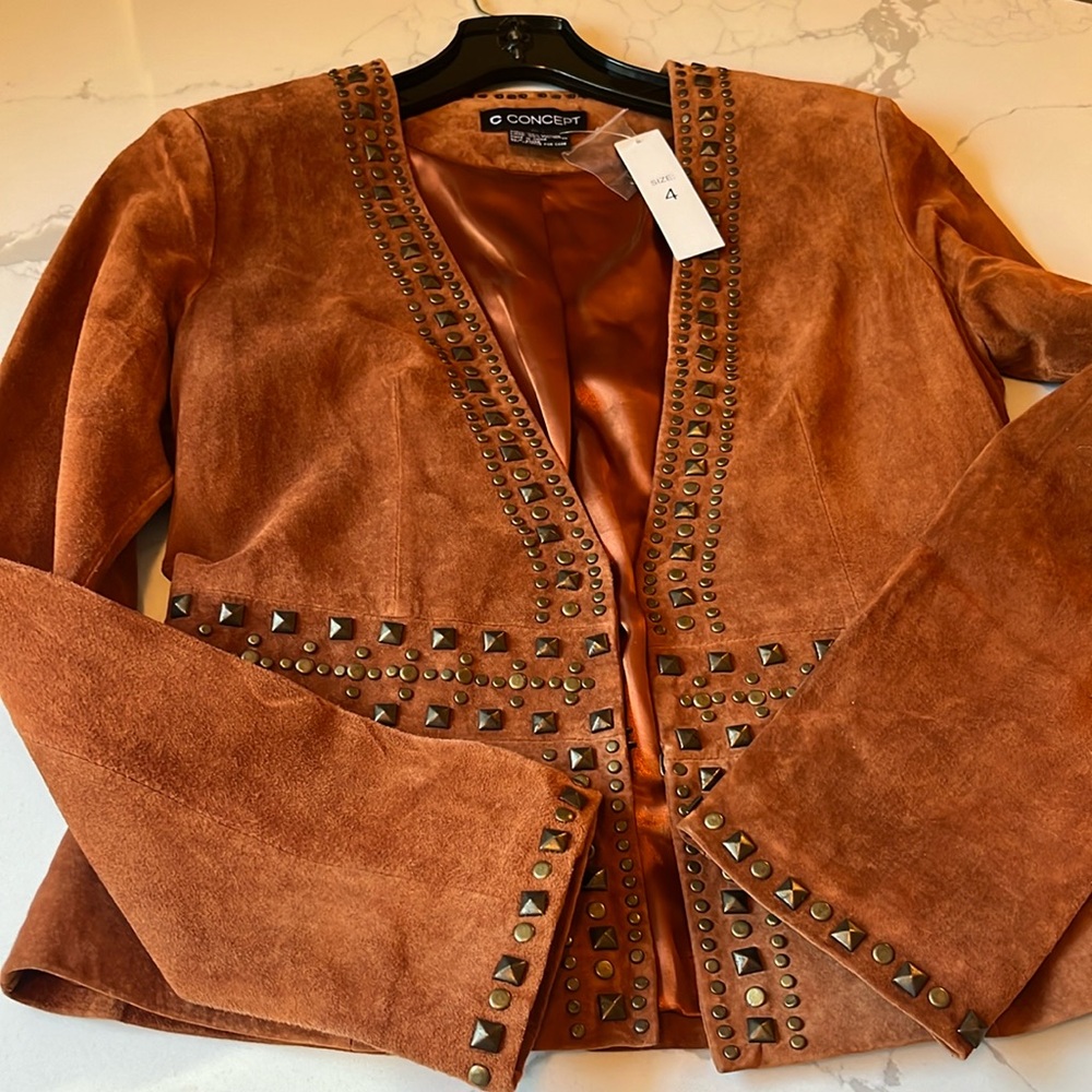 Vintage c concept leather jacket